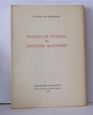 Poesia de guerra de Antonio Machado
