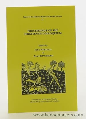 Bild des Verkufers fr Proceedings of the Thirteenth Colloquium. zum Verkauf von Emile Kerssemakers ILAB