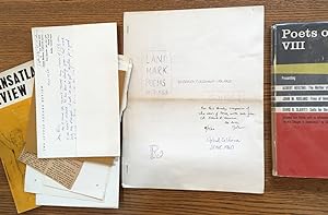 Small archive of books and ephemera by poet John Ridland: Land Mark (Landmark) Poems 1959:1960, P...