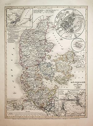 DENMARK AND SCHLESWIG-HOLSTEIN / DÄNEMARK UND SCHLESWIG-HOLSTEIN (KIMBRISCHE HALBINSEL), MAP 1847...