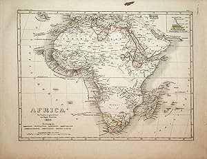 AFRICA / AFRIKA, MAP 1850 LANDKARTE