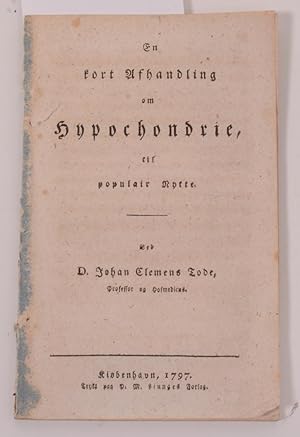 Seller image for En kort Afhandling om Hypochondrie, til populair Nytte. for sale by Thulin&Ohlson AntiqBookseller Since 1918