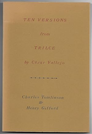 Imagen del vendedor de Ten Versions from Trilce [Signed copy] a la venta por The Bookshop at Beech Cottage