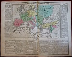 Roman Empire Geography History 1820-21 Carey large engraved historical map