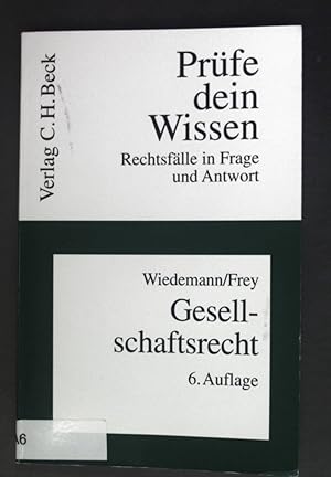 Bild des Verkufers fr Gesellschaftsrecht. Prfe dein Wissen ; Bd. 8 zum Verkauf von books4less (Versandantiquariat Petra Gros GmbH & Co. KG)