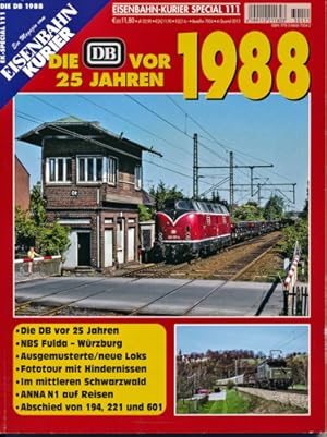 Image du vendeur pour Eisenbahn Kurier Special Heft 111: Die DB vor 25 Jahren - 1988. mis en vente par Versandantiquariat  Rainer Wlfel