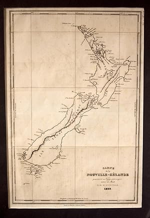 Carte de La Nouvelle-Zelande pour Servir Au Voyage Pittoresque Autour Du Monde Par M. D'Urville Map