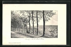 Carte postale Bernay, Sur le Mont Milon