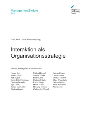 Seller image for Interaktion als Organisationsstrategie for sale by Antiquariat Bookfarm