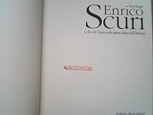 Bild des Verkufers fr Enrico Scuri : la fine del classico nella pittura italiana dell'Ottocento. zum Verkauf von Antiquariat Bookfarm