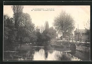 Carte postale Louviers, Le Canal, Cote est