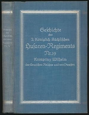 Imagen del vendedor de Das 2. Kgl. Schs. Husaren-Regiment Nr. 19 "Kronprinz Wilhelm des Deutschen Reiches und von Preuen". Mit Skizzen und Abbildungen sowie der Ehrentafel der Gefallenen des Regiments. a la venta por Antiquariat Lenzen