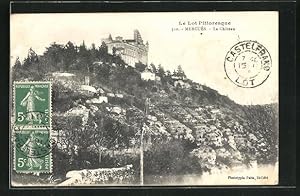 Carte postale Mercues, Vue sur le Chateau