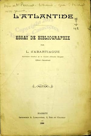 L'Atlantide. Essai de bibliographie.