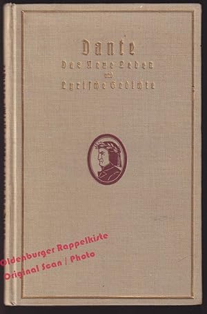 Dante: Das neue Leben (1921) - Ritter,Albert (Hrsg)