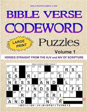 Seller image for Bible Verse Codeword Puzzles : 60 New Bible Verse Codeword Puzzles for sale by GreatBookPrices