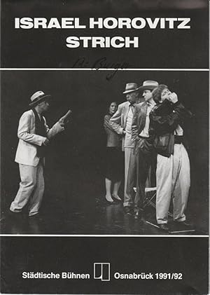 Image du vendeur pour Programmheft Israel Horovitz: Strich ( Line ) Premiere 27. Februar 1992 im emma-theater Spielzeit 1991 / 92 mis en vente par Programmhefte24 Schauspiel und Musiktheater der letzten 150 Jahre