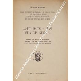 Seller image for Aspetti politici e umani della crisi giudiziaria for sale by Libreria Antiquaria Giulio Cesare di Daniele Corradi
