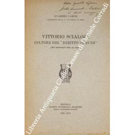 Bild des Verkufers fr Vittorio Scialoja cultore del diritto comune (Nell'anniversario della sua morte) zum Verkauf von Libreria Antiquaria Giulio Cesare di Daniele Corradi