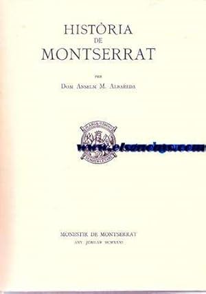 Image du vendeur pour Histria de Montserrat. mis en vente par Llibreria Antiquria Els Gnoms