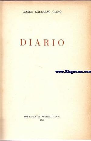 Seller image for Diario. Traduccin de Fabio Congost. for sale by Llibreria Antiquria Els Gnoms