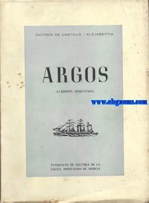 Imagen del vendedor de Argos. Poema del mar y del alma. a la venta por Llibreria Antiquria Els Gnoms