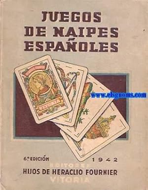 Imagen del vendedor de Juegos de Naipes Espaoles. Hijos de Heraclio Fournier. a la venta por Llibreria Antiquria Els Gnoms