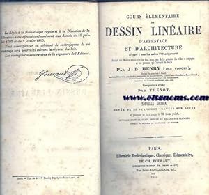 Image du vendeur pour Cours lmentaire de Dessin Linaire d'Arpentage et d'Architecture. Adapt  tous les modes d'Enseignement. Destin aux Maisons d'Education des deux sexes, aux Ecoles primaires des villes et campagnes et aux personnes qui s'occupent du Dessin. ET Cours complet de Dessin des Machines apliqu a la construction. A l'usagedes lves et des oubriers. Coupe des pierres.Architecture. Mcanique. mis en vente par Llibreria Antiquria Els Gnoms