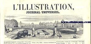 Seller image for L' Illustration. Journal Universel.-8 Octob. 1853.-SOMMAIRE: Histoire de la semaine.-Courrier de Paris.-M. Arago.-Est-ce un homme, est-ce un mythe?.-A propos de rgates.-L'homme qui nourrit des papillons.-Essai de dchiffrement des lgends chinoises de la prise de Nankin publies dans notre nmero du 17 septembre.-Peinture dcorative de l'Eglise Saint-Andr, de Lille.-Carrousel militaire  Rome.-Mon cousin le major Molineux(suite et fin).-Chronique musicale.-Exposition des grands prix de l'Institut et des envois de Rome.-Problmes philologiques.-Comme quoi notre criture est hiroglyphique.-Varits: Nouvelle application de l'lectricit; une pluie de pierres; les chansons d'autrefois.-Les trois frres Eudes.-Une table de caf  Brest, etc.-GRAVURES: Crmonie religieuse  Lagouath, le 15 aot 1853.-Les Sept mereveilles du monde, pice ferie  la Porte-Saint-Martine.-Les rgates du Habre.-L'extase des saints devant la Trinit, tableau de l'glise Saint-Andr, de Lille.-Carrousel milit for sale by Llibreria Antiquria Els Gnoms