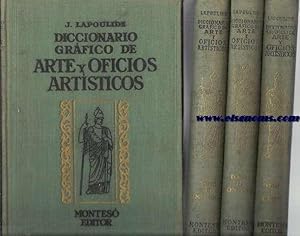 Imagen del vendedor de Diccionario grfico de Arte y Oficios Artsticos. Tercera edicin. Ilustrado con centenares de ilustraciones (Fauna, flora, herldica, indumentaria, talla, armera, navegacin, numismtica, pintura, tipografa, escultura, arquitectura, grabado, msica, cristalera, bordado, cermica, orfebrera, escenografa, etc). a la venta por Llibreria Antiquria Els Gnoms