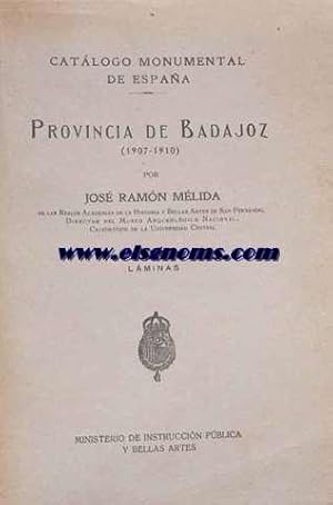 Immagine del venditore per Catlogo monumental de Espaa.Provincia de Badajoz (1907-1910). Lminas. Tomo 3. venduto da Llibreria Antiquria Els Gnoms