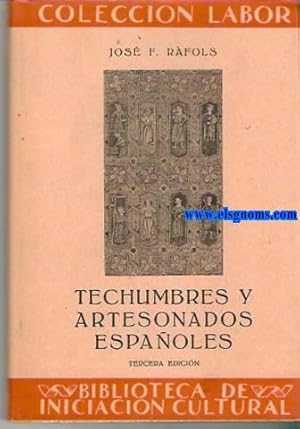 Bild des Verkufers fr Techumbres y artesonados espaoles. zum Verkauf von Llibreria Antiquria Els Gnoms