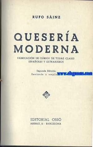 Seller image for Quesera moderna. Fabricacin de quesos de todas clases espaoles y extranjeros. for sale by Llibreria Antiquria Els Gnoms