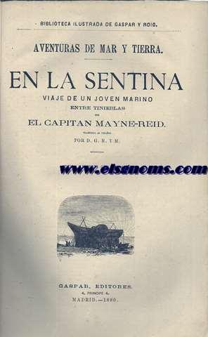 Seller image for Aventuras de mar y tierra. En la sebtina. Viaje de un joven marino entre tinieblas. Traducida al espaol por D.G.R. I M. for sale by Llibreria Antiquria Els Gnoms
