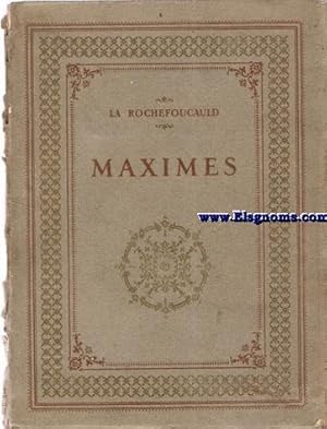 Seller image for Maximes et sentencies morales. for sale by Llibreria Antiquria Els Gnoms