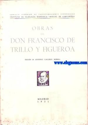 Bild des Verkufers fr Obras de.Edicin de Antonio Gallego Morell. zum Verkauf von Llibreria Antiquria Els Gnoms