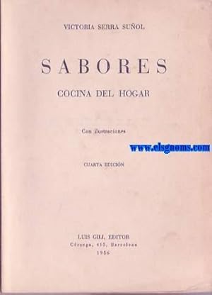 Seller image for Sabores. Cocina del hogar for sale by Llibreria Antiquria Els Gnoms