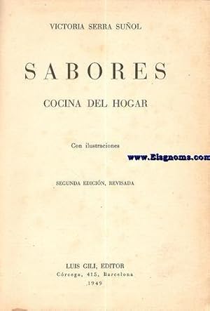 Seller image for Sabores. Cocina del hogar for sale by Llibreria Antiquria Els Gnoms