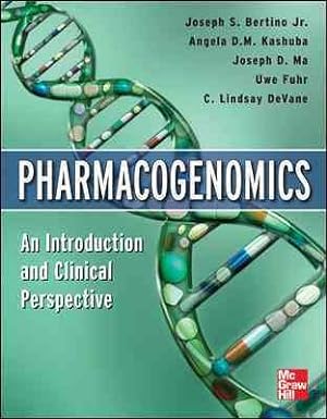 Imagen del vendedor de Pharmacogenomics : An Introduction and Clinical Perspective a la venta por GreatBookPrices