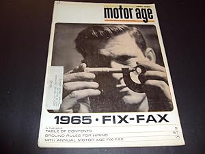 Bild des Verkufers fr Motor Age Apr 1965 Annual Motor Age Fix-Fax, Electrical Systems zum Verkauf von Joseph M Zunno