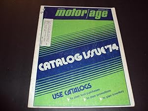 Bild des Verkufers fr Chilton's Motor Age Dec 1973 Catalog Issue 1974 zum Verkauf von Joseph M Zunno