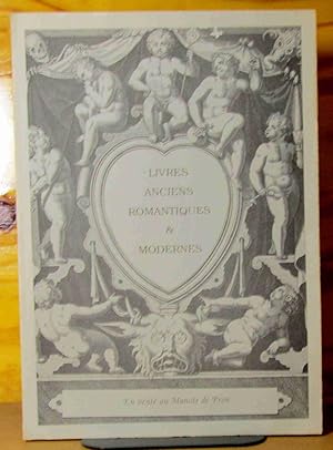 Image du vendeur pour LIVRES ANCIENS ROMANTIQUES ET MODERNES - LIBRAIRIE DU MANOIR DE PRON - CATALOGUE PRINTEMPS 1998 mis en vente par Livres 113