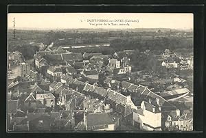 Carte postale Saint-Pierre-sur-Dives, Vue prise de la Tour centrale