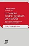 Seller image for La Pratique Du Droit Europen Des Socits : Analyse Comparative Des Structures Et Des Fusions Trans for sale by RECYCLIVRE