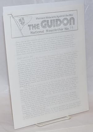 Seller image for The Guidon. National newsletter. No. 73 for sale by Bolerium Books Inc.