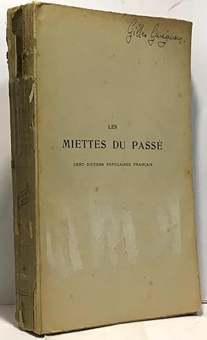 Seller image for Les mtiers du pass - cent dictons populaires franais for sale by crealivres