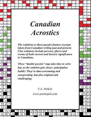 Seller image for Canadian Acrostics for sale by GreatBookPrices