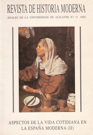 Image du vendeur pour REVISTA DE HISTORIA MODERNA. Aspectos de la vida cotidiana en la Espaa moderna (II) mis en vente par Librera Vobiscum