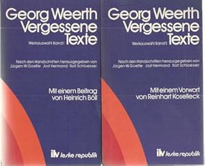 Weerth, Georg: Vergessene Texte; Werkauswahl Bd. 1 und Band 2, Mit e. Beitr. von Heinrich Böll / ...