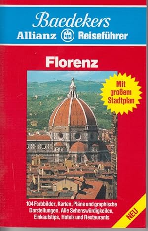 Bild des Verkufers fr Baedekers Allianz Florenz - Ausgabe 1989 Mit groem Stadtplan zum Verkauf von Allguer Online Antiquariat